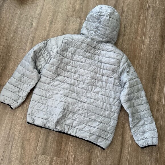 New Spyder packable puffer jacket light grey coat men’s XL pewter shade - Picture 10 of 12